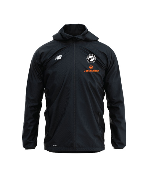 Gateshead FC Mens Training Rain Jacket Black